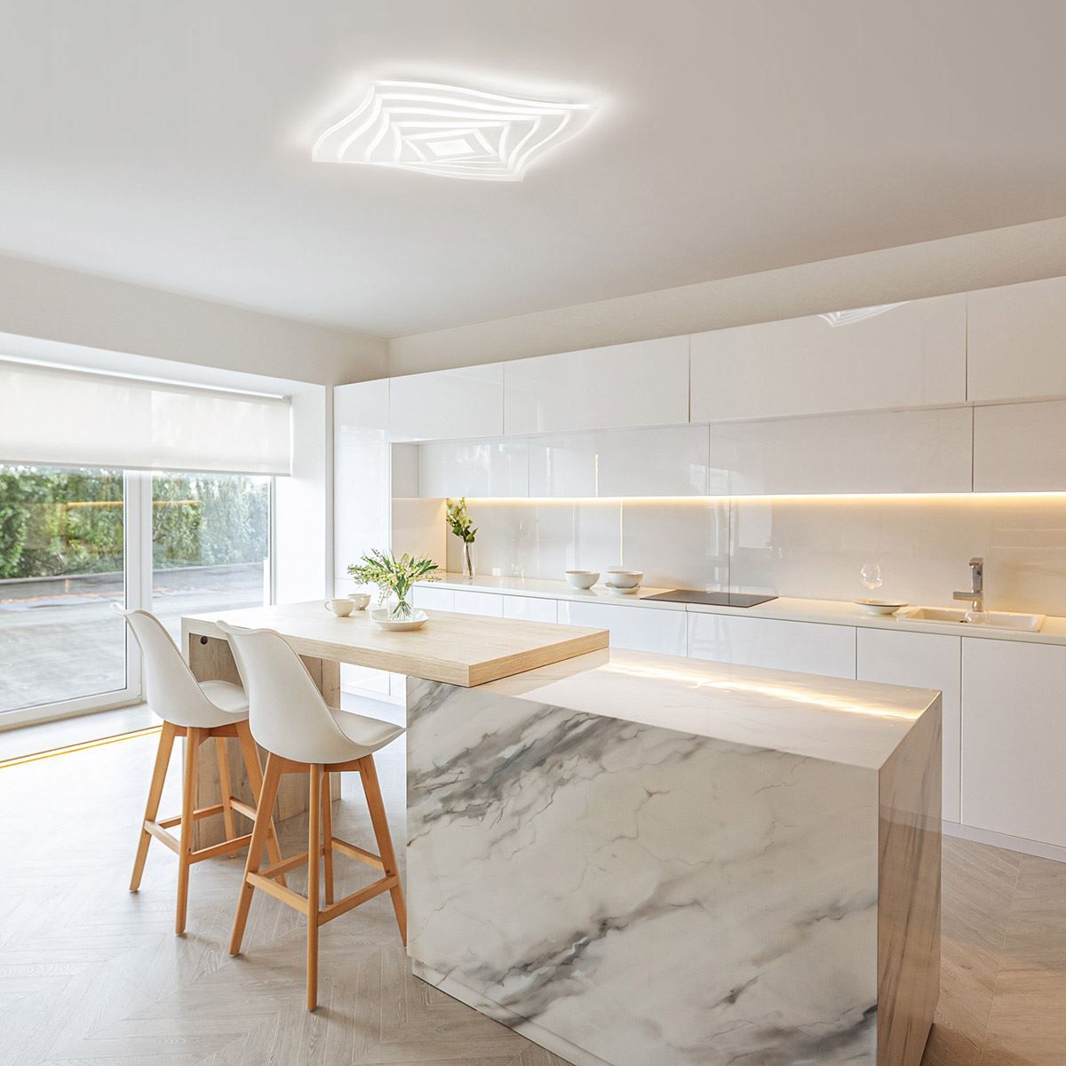 Lampadari & plafoniere: LED Deckenleuchte, Dimmer, 50 cm x 50 cm – Nuovo (secondo la descrizione) da Kreuzlingen venduto da Smart-Light 2