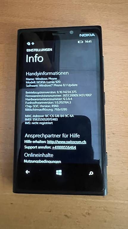 Telefoni cellulari / Smartphones: Nokia Lumia 920 – Usato da Itingen venduto da Haefi 3