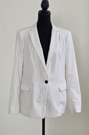 Damen Blazer weiss gestreift Gr. L