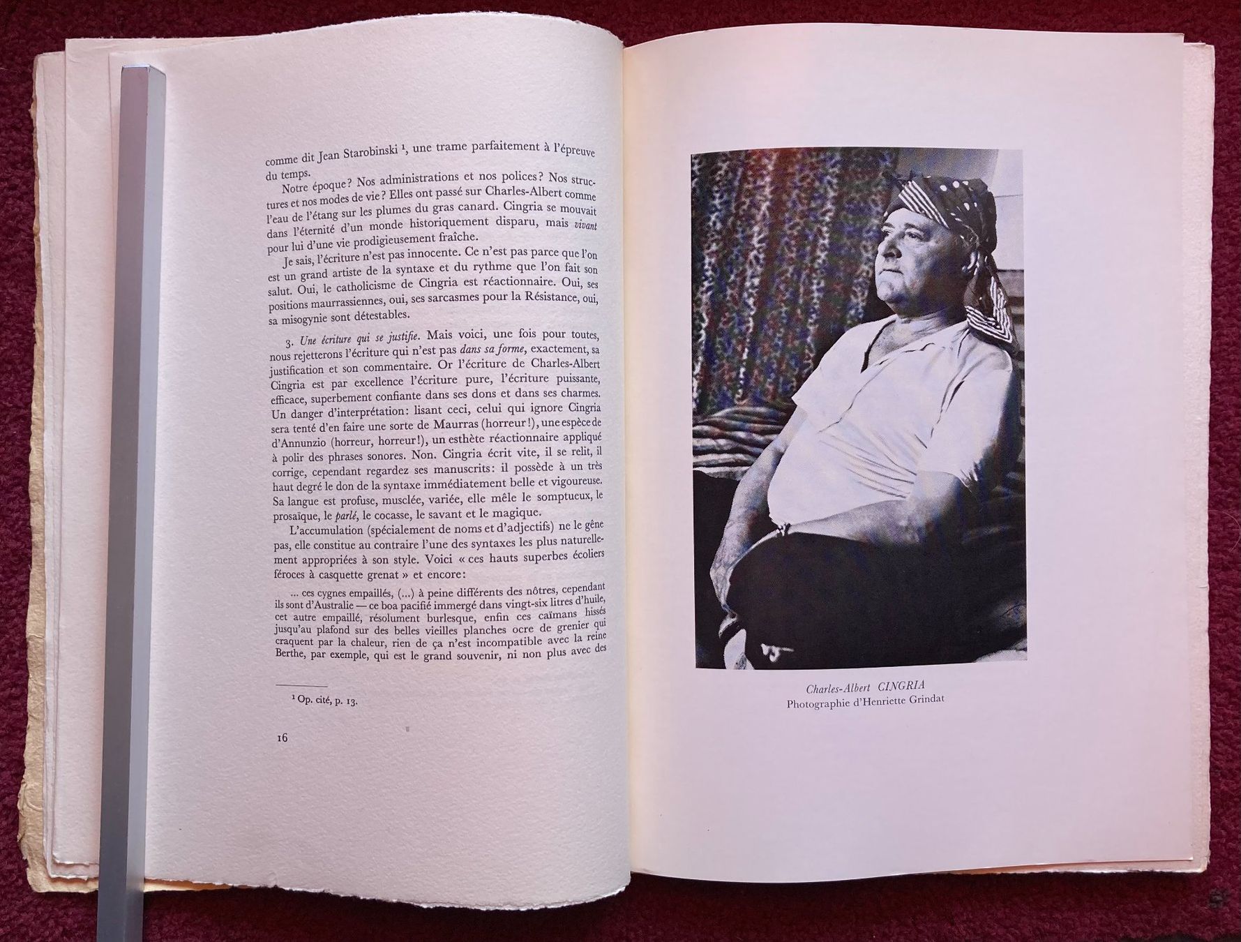 Libri: Charles-Albert Cingria - 1883-1954 / 1966 – Usato da Versoix venduto da HELVETICA_1 3