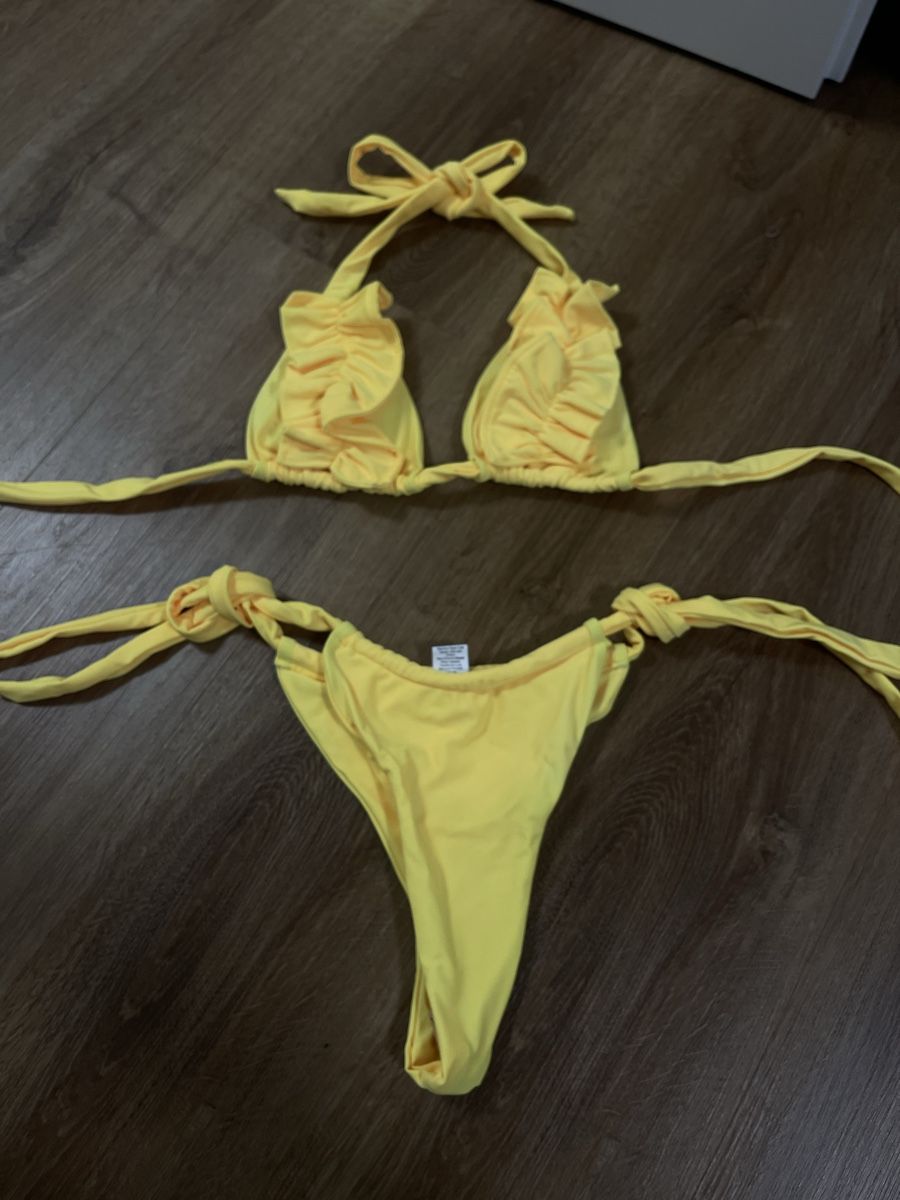 Costumi da bagno & Bikini: Gelbes Bikini Set Gr S High-Waist – Nuovo (secondo la descrizione) da Bassersdorf venduto da Sandy456 1