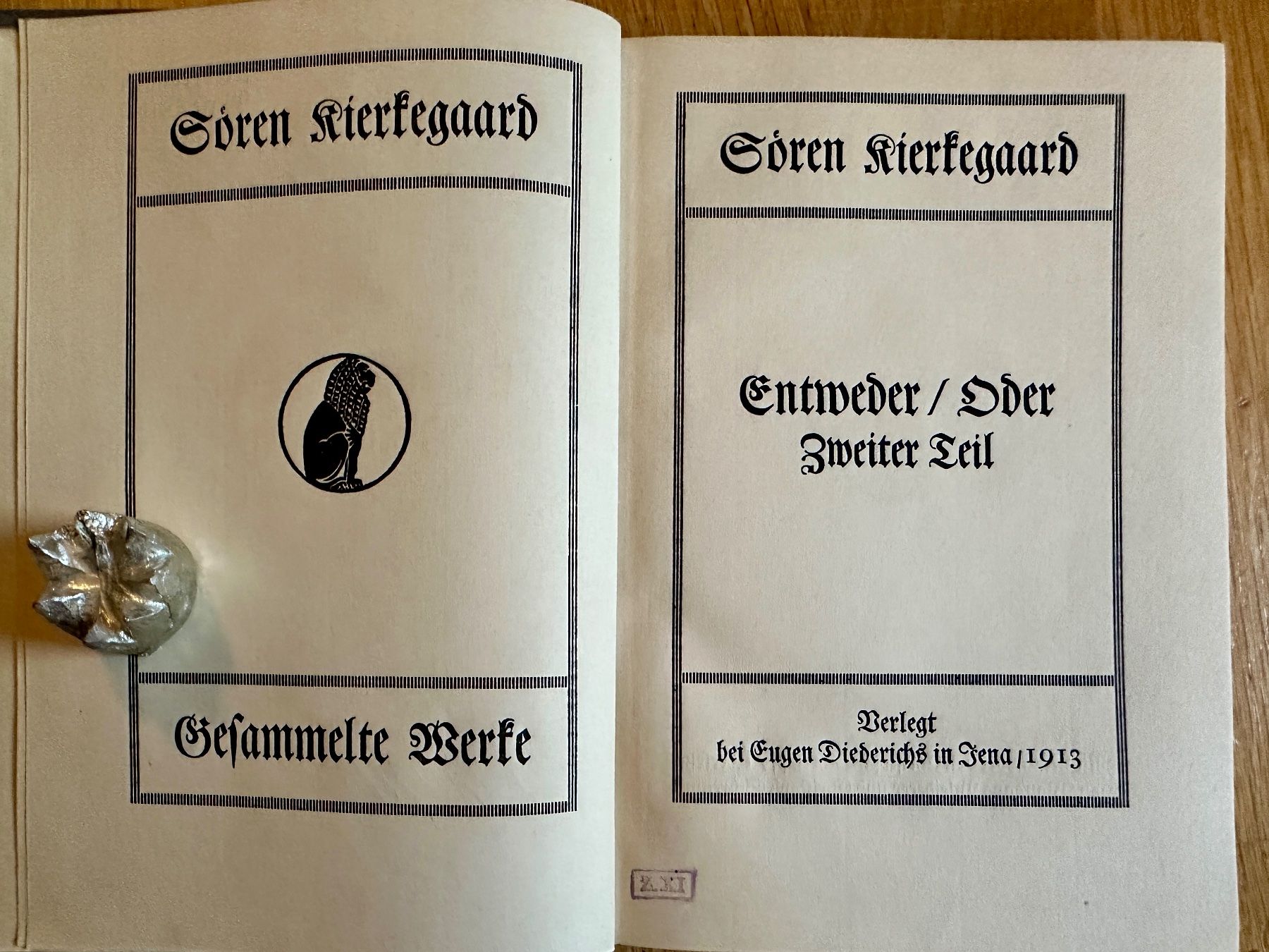 Libri: August Strindberg: Entweder / Oder. 2 Bde. 1911/13 – Usato da Zürich venduto da allp 2
