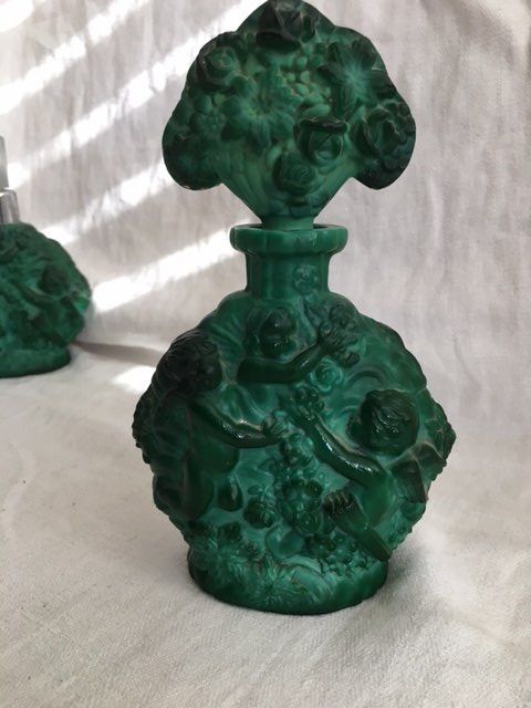 Gläser: Garnitur aus Art Deco Malachitglas – Gebraucht aus Zürich von aannnnaa48 1