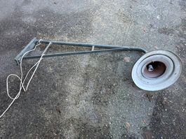 alte aussenlampe L 145, h 45, ausleger