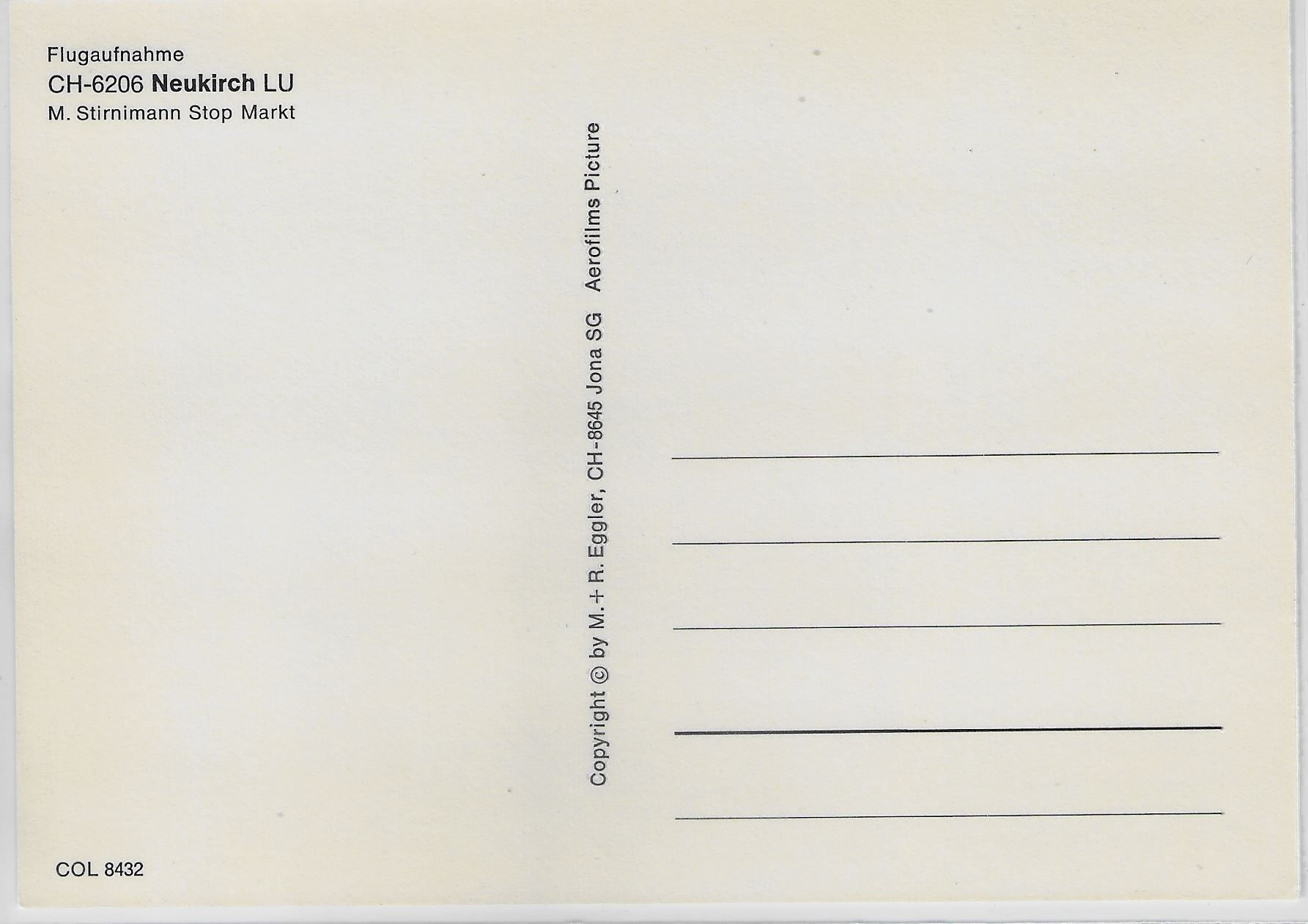 Cartoline postali: Flugaufnahme Neukirch LU – Antico da Ettingen venduto da Kartenplanet 1