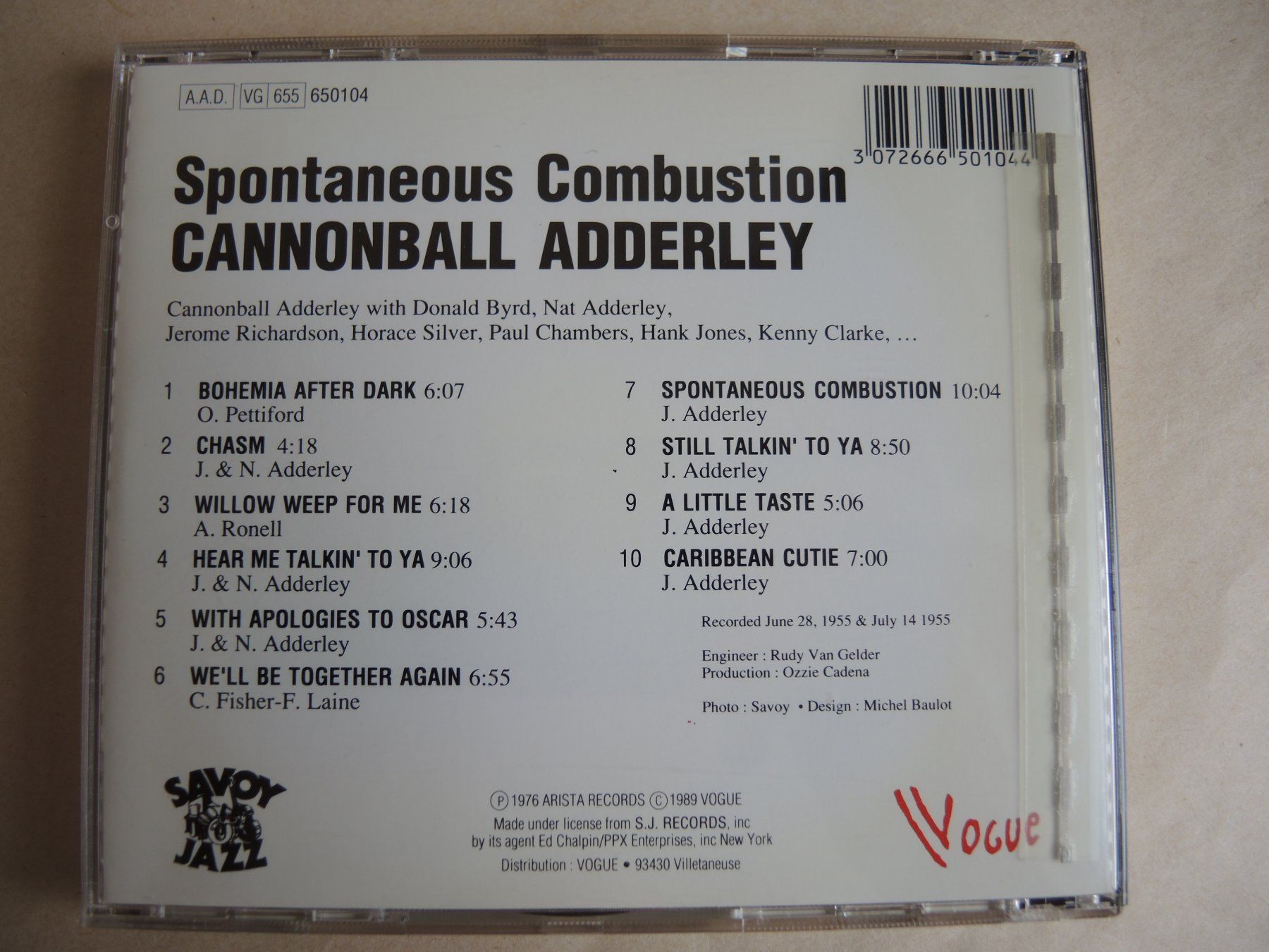 CD: Cannonball Adderley - Spontaneous Combustion - CD Jazz Top! – Usato da Rorschach venduto da Pop-upBrocki 2