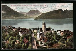 Vitznau, Ortsansicht mit Vierwaldstätte