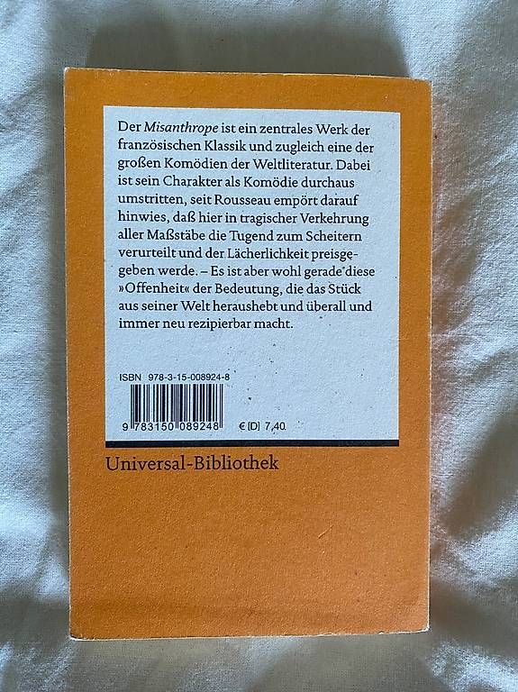 Livres: Molière  Der Menschenfeind – D'occasion à Zürich par iri_cyr9 1