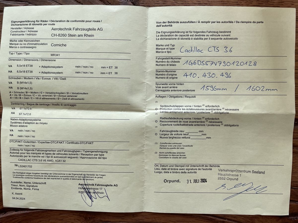 Pneumatici & Ruote complete: Corniche Radsatz 235/50/18 – Usato da Jens venduto da Classicmoto91 8