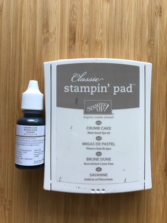 Aladine Stempelkissen Izink Dye Nussbraun – 5x5 Cm, Schnell Trocknend Für Stempel & Schablonen