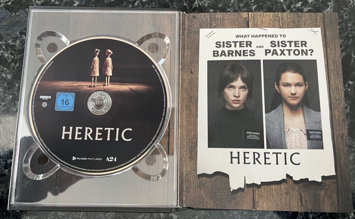 Tutti i DVDs: Heretic 2 Disc 4K Mediabook Cover A – Nuovo (secondo la descrizione) da Buckten venduto da Dominoluna 2