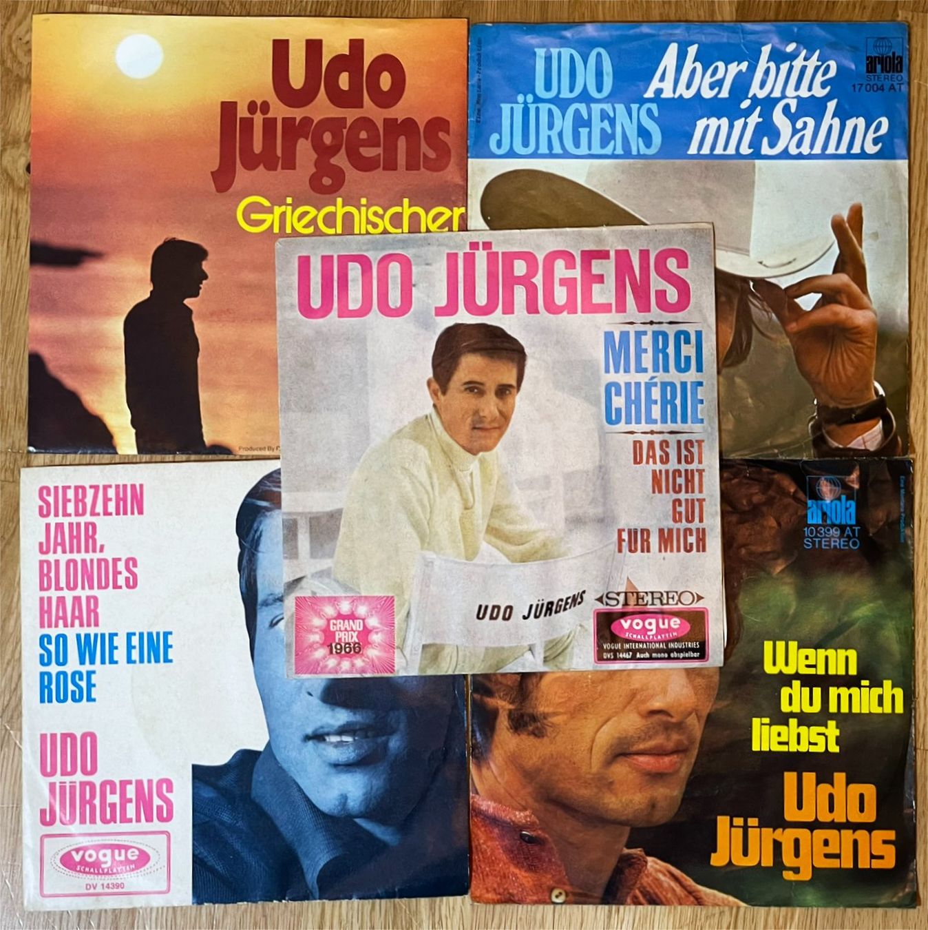 Dischi in vinile: Singles:   5x UDO JÜERGENS Top Singles! – Usato da Frenkendorf venduto da Yard-Sale-2000