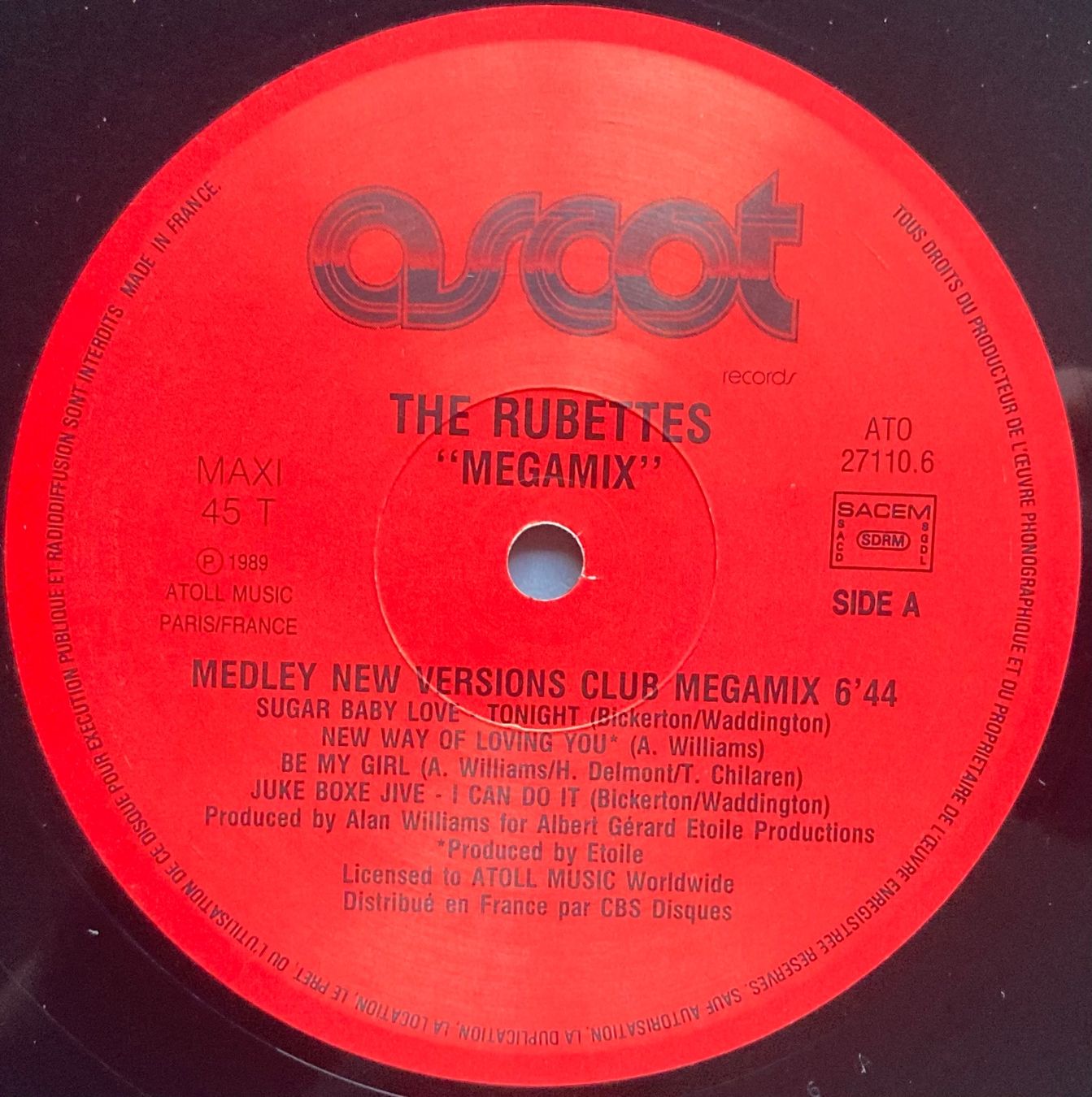 Schallplatten: THE RUBETTES - MEGAMIX – Gebraucht aus Poliez-Pittet von Newtown-Records 2