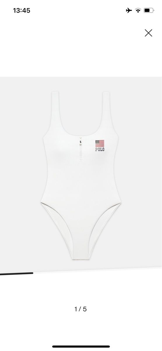 Ralph Lauren Costumi da bagno & Bikini: Badeanzug Ralph Lauren weiss M – Nuovo (secondo la descrizione) da Herrliberg venduto da spunggi 1