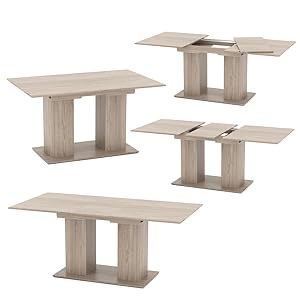 Pfister Set di tavolo e panche: Moderner Esstisch in Holzoptik mit 6 Stühle! – Usato da Spreitenbach venduto da Senamkhan 1