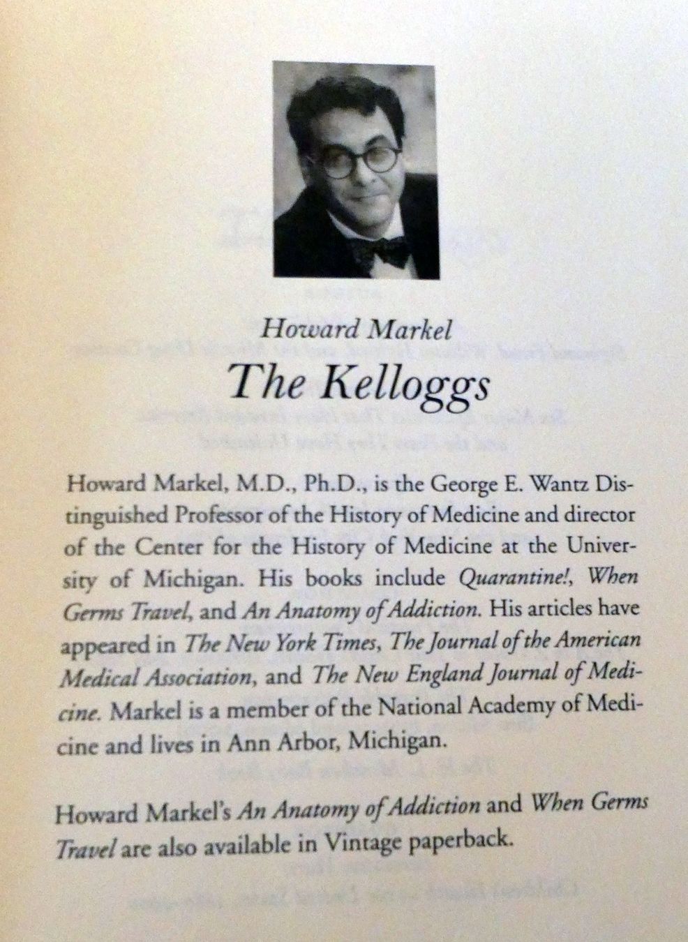 Libri: Howard Markel: The Kelloggs – Usato da Zollikofen venduto da Hci 4