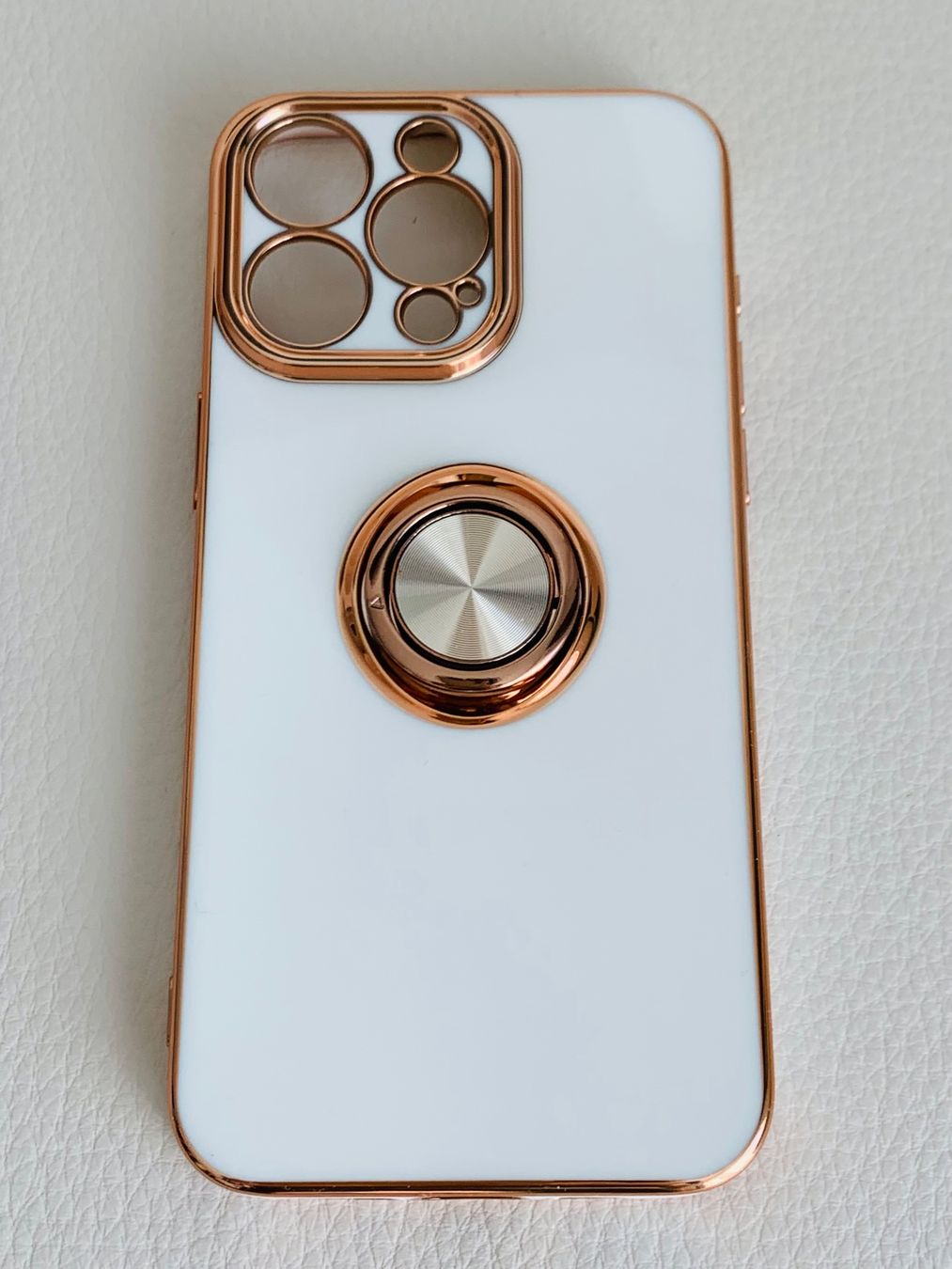Apple Cover & Protezioni schermo: iPhone15 Pro Max Hülle Weiss/Rosegold mit Ringhalter – Nuovo e nell'imballaggio originale da Rikon im Tösstal venduto da Alpenmutz 6