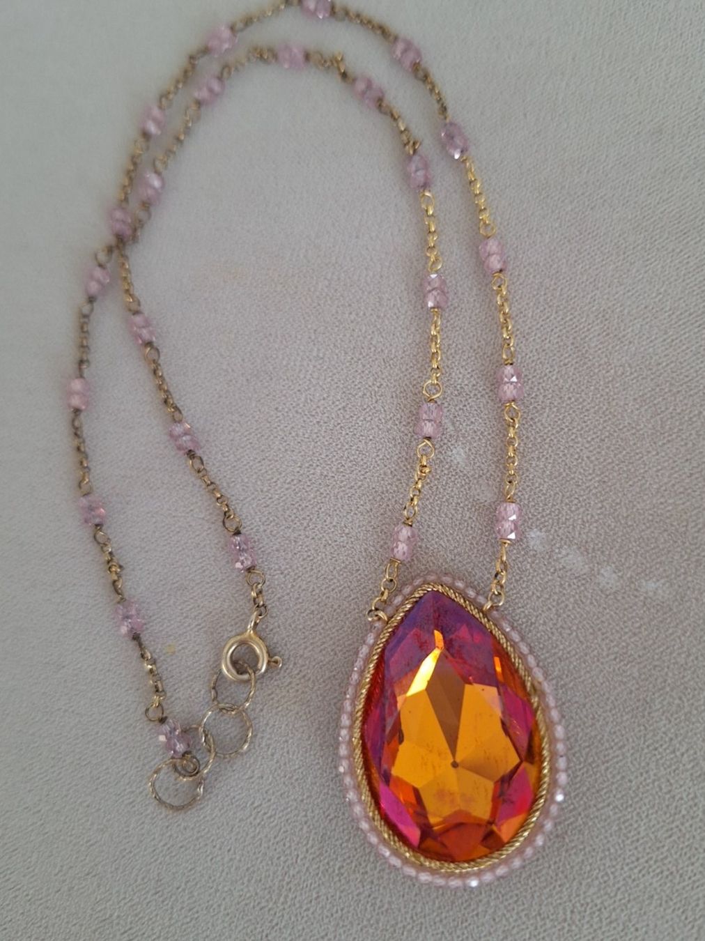 Catenine: SILBER COLLIER traumhaftes antikes Kristall.Collier – Usato da Kerzers venduto da ExpressoTerreno 2