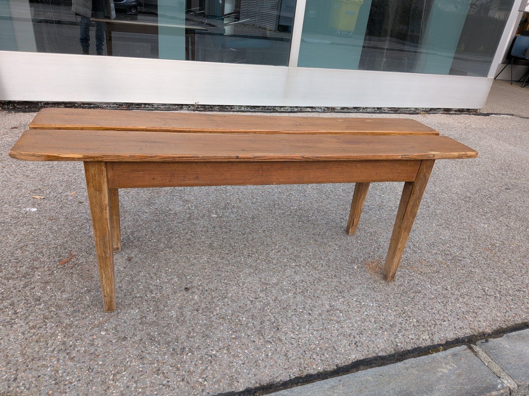 Bänke: Antike Holzbank, Sitzbank – Gebraucht aus Emmen von Brockofsky