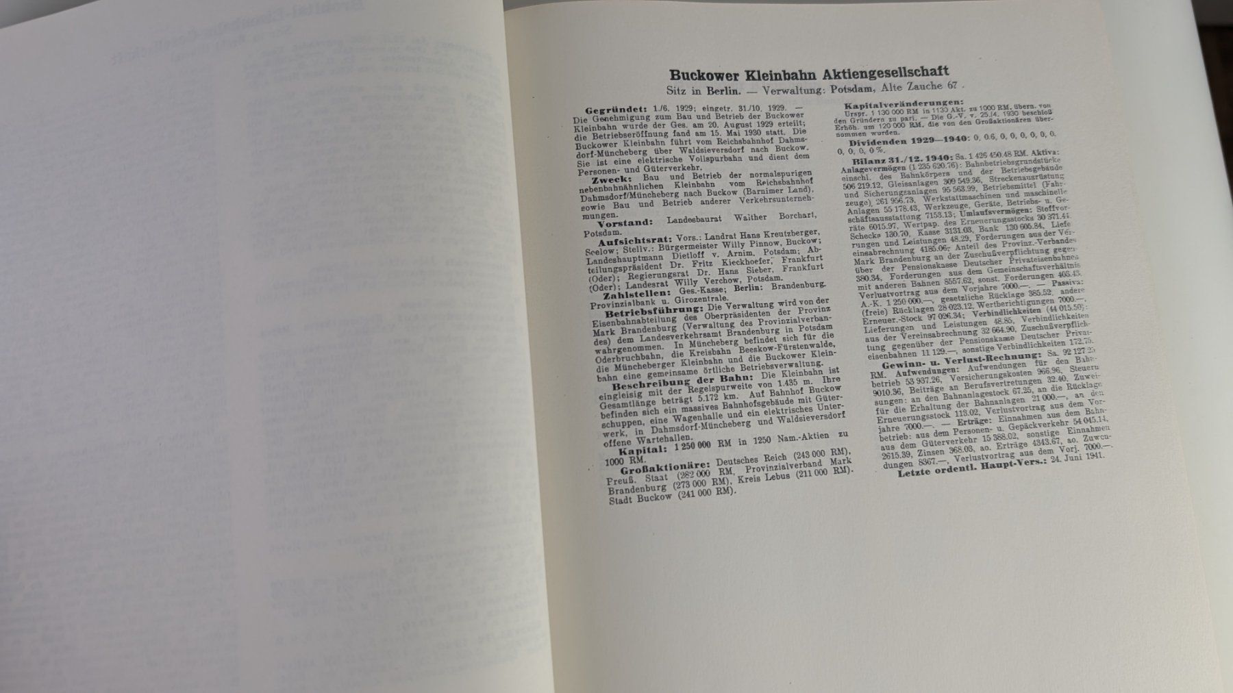 Livres: Handbuch Deutsche Aktiengesellschaften 1941 - Eisenbahnen – D'occasion à Zürich par axolottchen 4