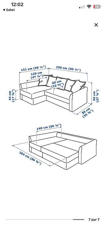 Sofas: Ikea Holsmund Sofa grau – Gebraucht aus Zürich von ZabkaMat 2
