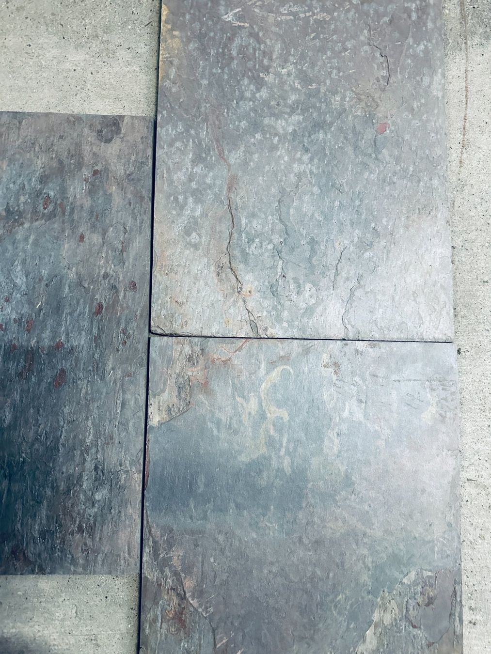 Rivestimenti per pavimenti: Indischer Buntschiefer Platten 60x40x1.2   120qm + – Nuovo e nell'imballaggio originale da Lauerz venduto da RogerH05 2