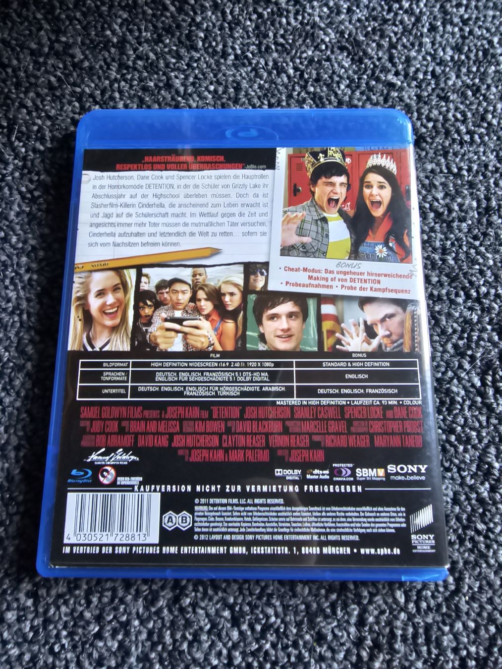 Tutti i DVDs: Detention - Nachsitzen kann tödlich sein! - Blu-ray – Usato da Ruswil venduto da jan_bxl5 1