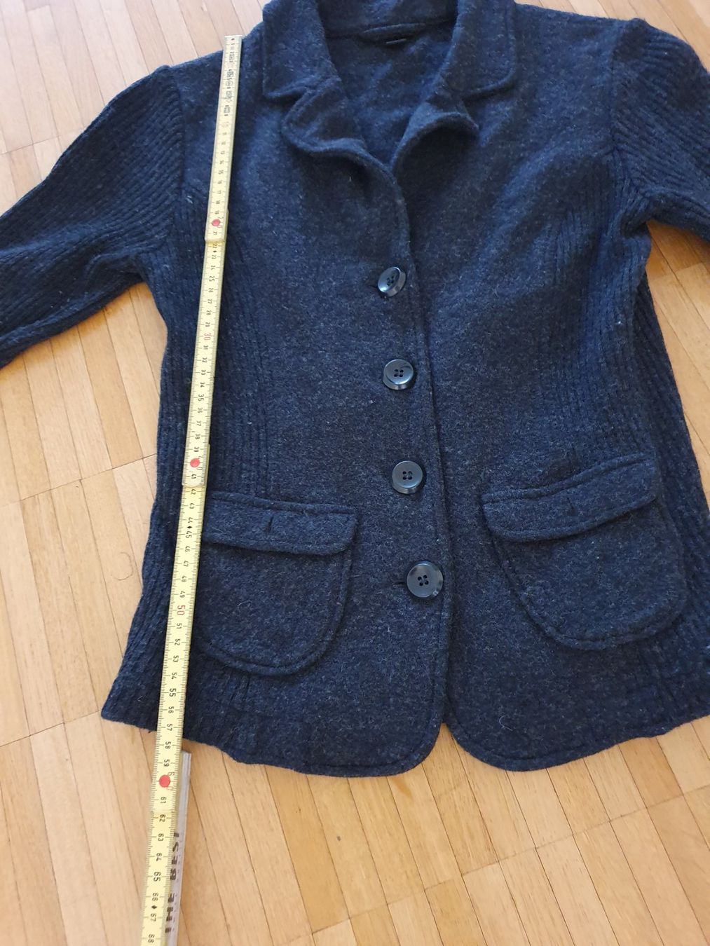 Giacche: Wolle Strickjacke dunkelgrau – Usato da Laufenburg venduto da megane1959 6