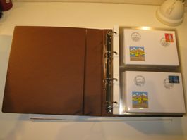 Interessantes Album mit Briefen gestempelt von 1989 - 1991