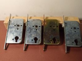 4 Stück Zylinder Türschlösser, Einsteckschlösser