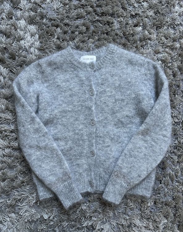 MAISON ANJE Womens Lunivers Kid Mohair Cardi Macaron main image 1