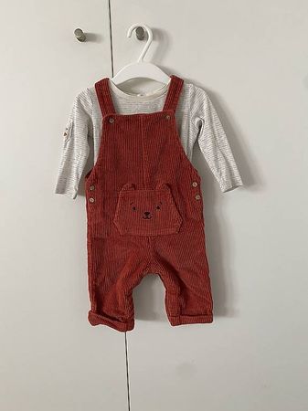 Salopette Sergent Major rouge - 9 mois / 71 cm