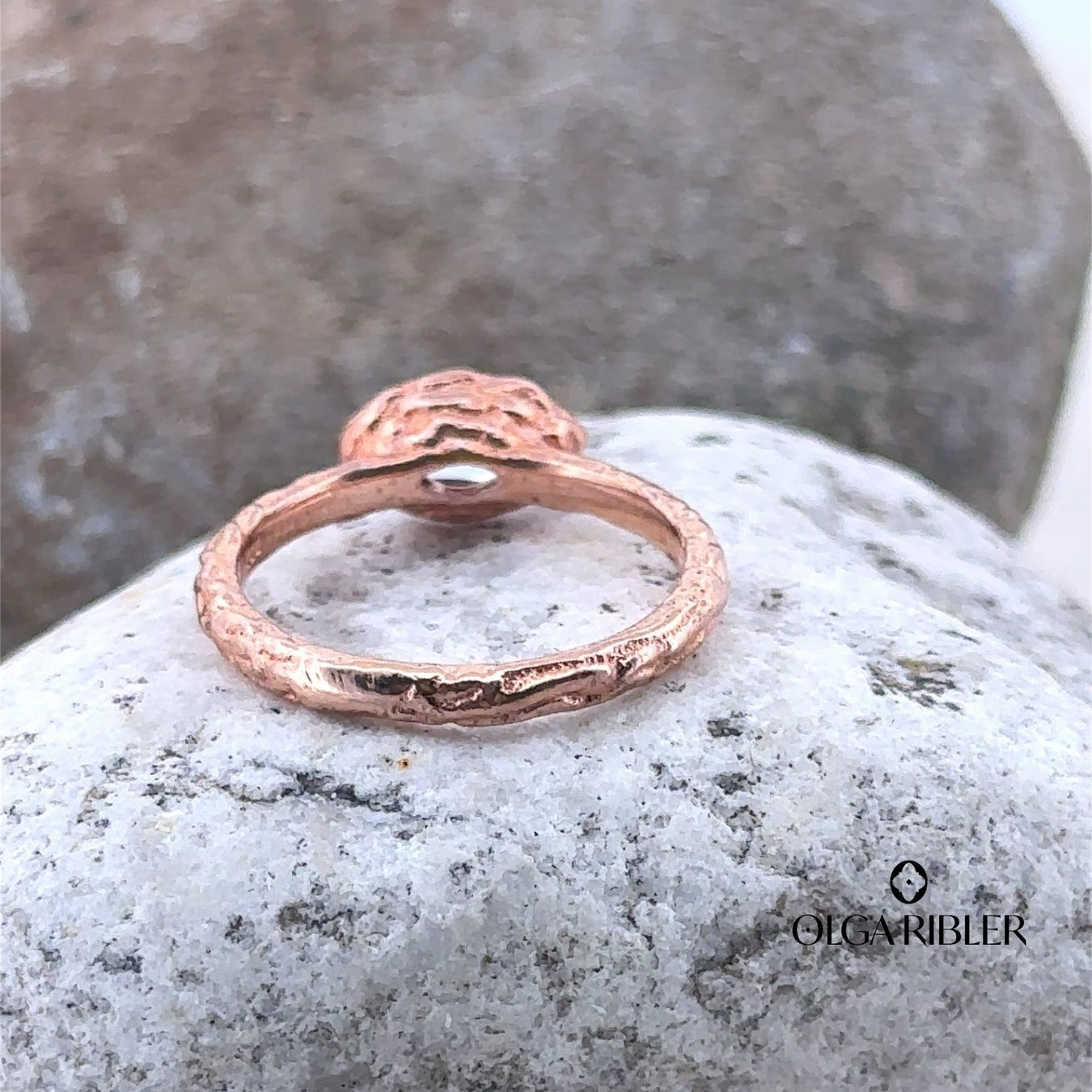 Olga Ribler Anelli: Rosevergoldet Silber Ring 925 - Topas - Grösse 50 – Nuovo (secondo la descrizione) da Luzern venduto da Schmuckoutlet 3
