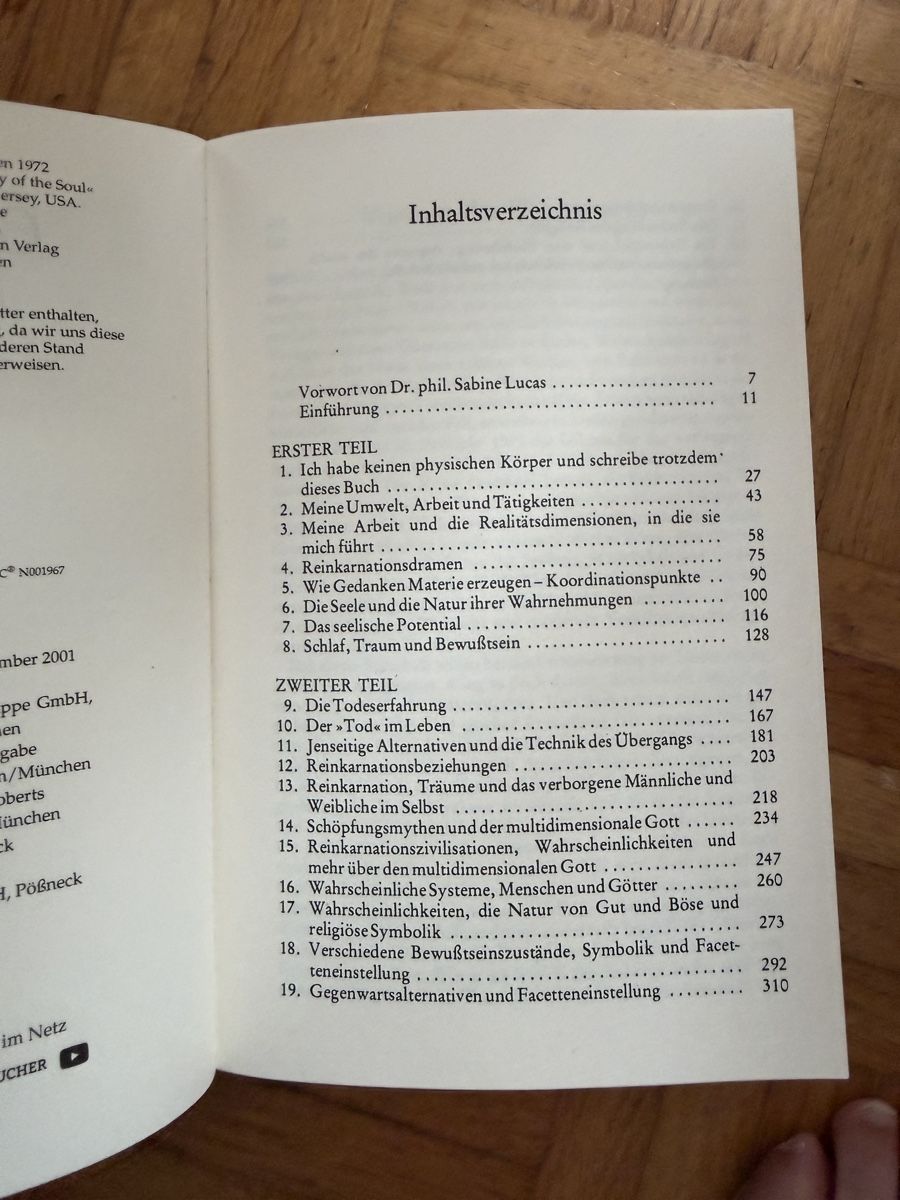 Libri: Gespräche mit Seth - Jane Roberts – Nuovo (secondo la descrizione) da Aarau venduto da Tam6 4