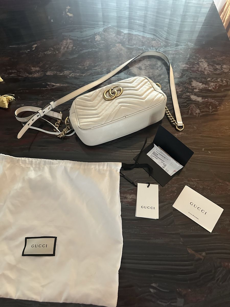 Gucci Borse da donna: Gucci Marmont Small Weiss – Usato da Emmenbrücke venduto da audi1998 5
