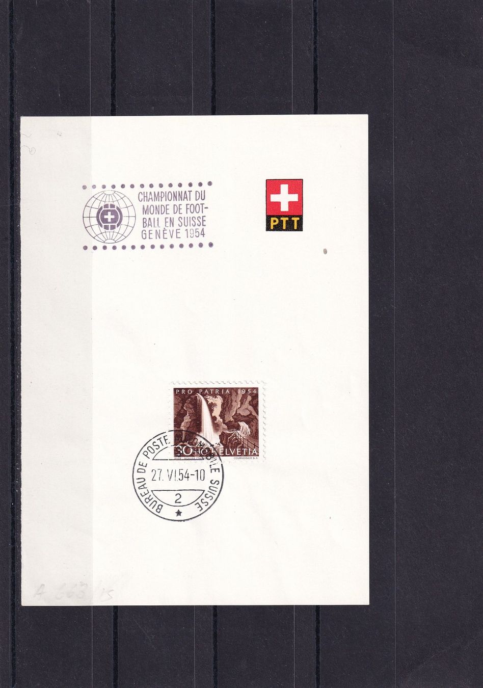 Tutti i francobolli: Fussball-Weltmeisterschaft 1954 Schweiz – Usato da Birsfelden venduto da Sakurajima