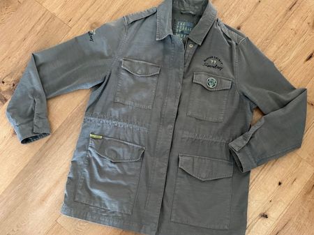 ⭐ Superdry "The Rookie" Utility Jacke Damen - khakigrün XL