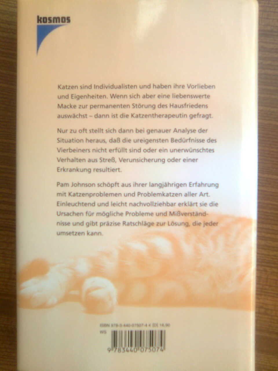 Bücher: Pam Johnson Katzenpsychologie – Gebraucht aus Basel von Alacant 2
