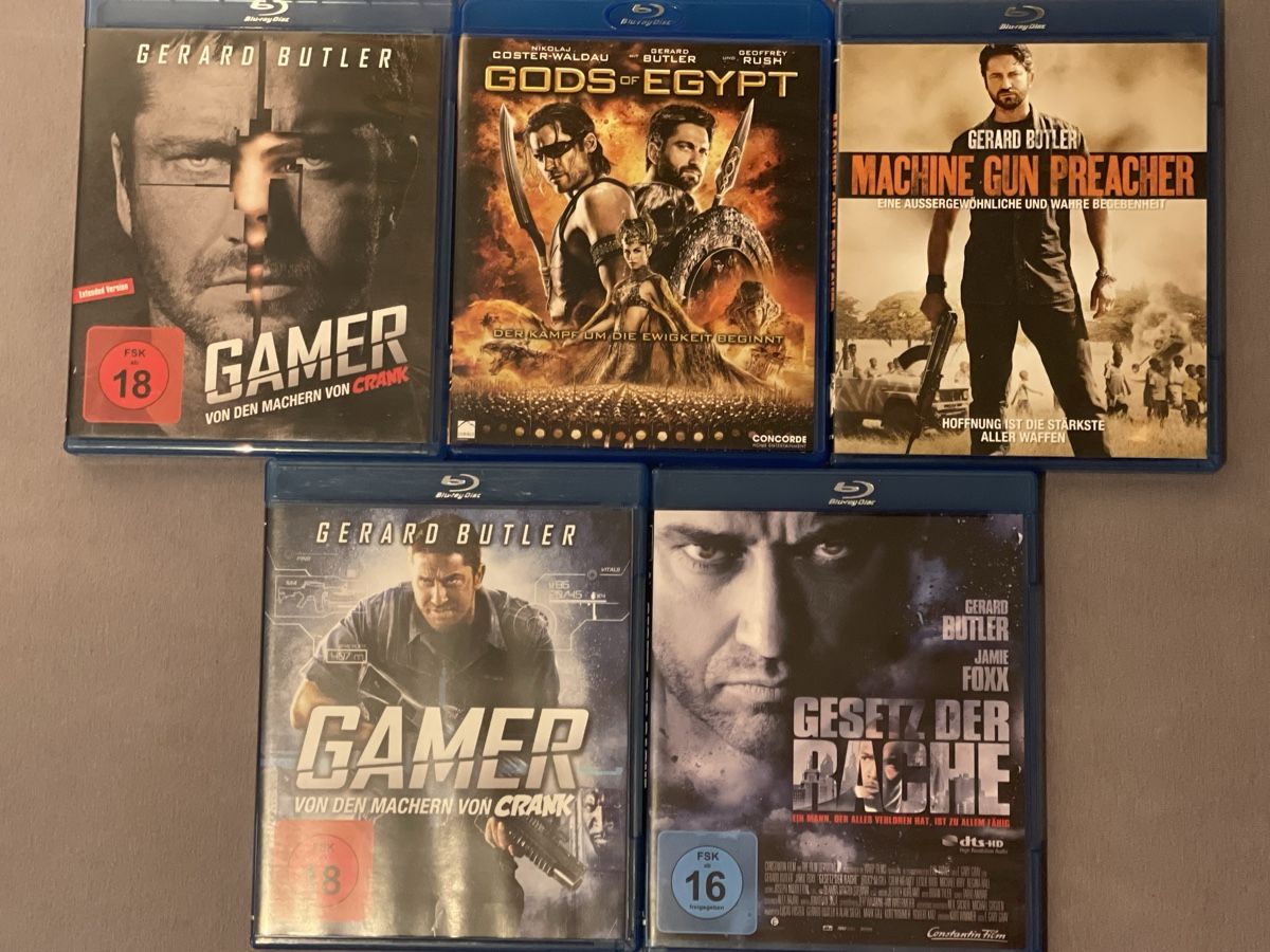 Tutti i DVDs: 5 x   Gerard Butler   Blu Rays – Usato da Waldenburg venduto da Mimily33
