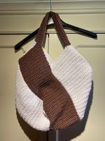 HANDTASCHE WEISS-BROWN