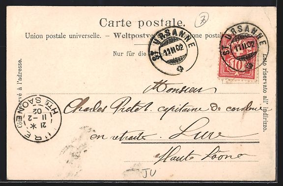 Cartoline postali: AK St. Ursanne, Teilansicht mit Kirche – Usato da Berlin venduto da bartko-reher 1