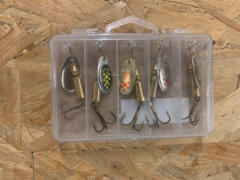 16 Stück Angelköder Set | Metall Spinner Für Forelle & Bass | Mit Aufbewahrungstasche