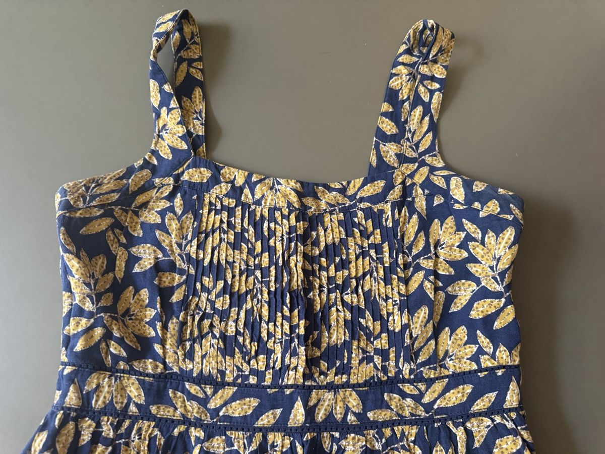 Vestiti: Sundress pattern leaves blue yellow size M – Usato da Zürich venduto da alieacelina 2