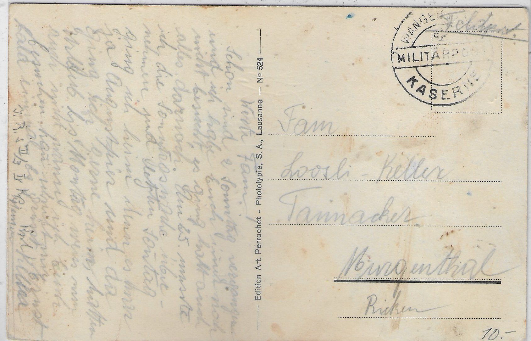 Cartoline postali: Humor Armee Suisse - Der Telefonist – Usato da Ettingen venduto da Kartenplanet 1