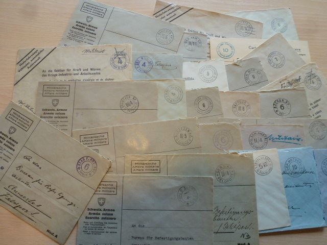 Tutti i francobolli: 21 Stück Feldpostbriefe Sonderstempel – Usato da Walkringen venduto da Casablanca777 7