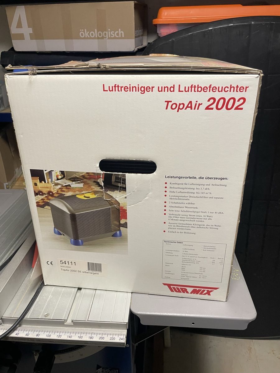Purificatori d'aria: Turmix TopAir 2002 Luftreiniger/Luftbefeuchter – Usato da Dornach venduto da san_s2qy 1