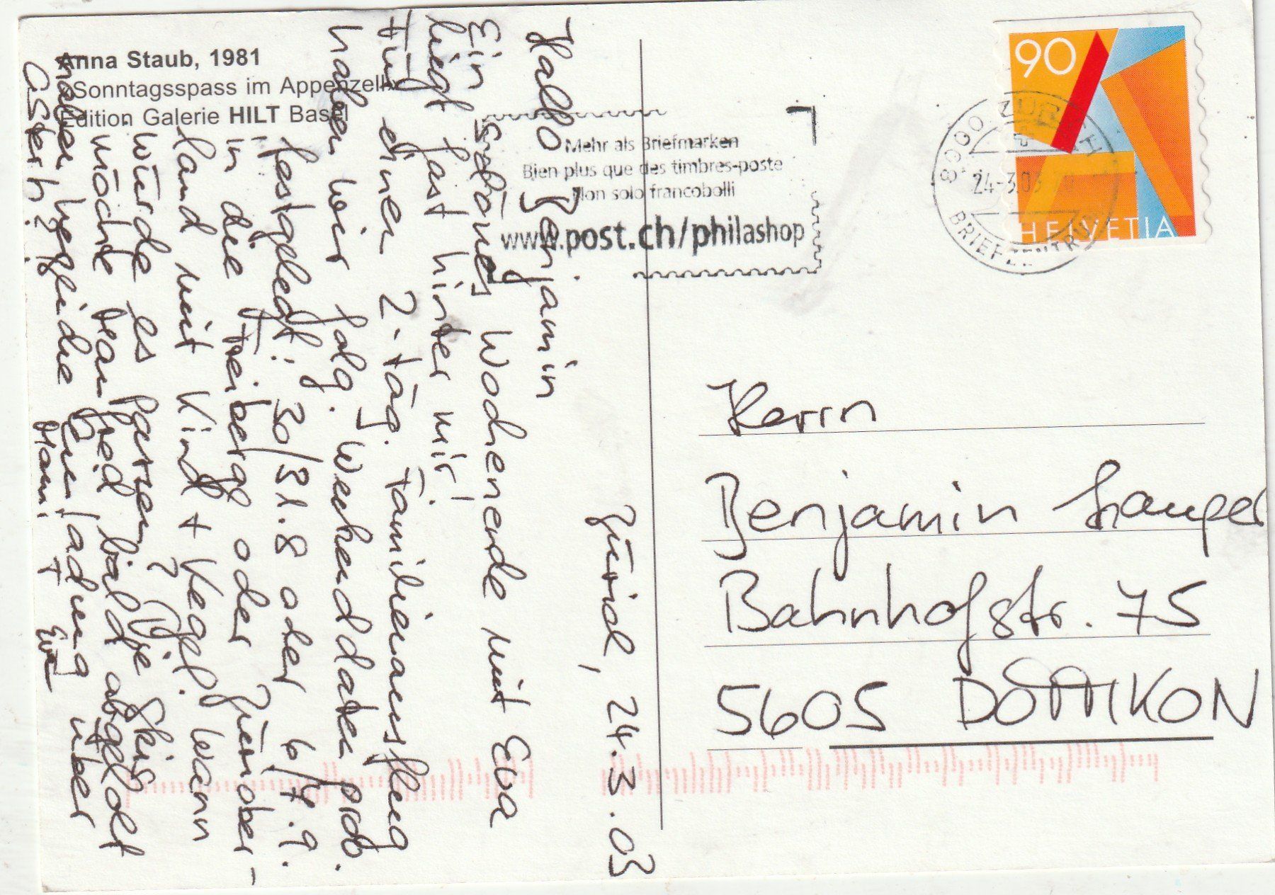 Cartoline postali: Appenzeller Malerei  Tanzabend – Usato da Lumbrein venduto da made02 1