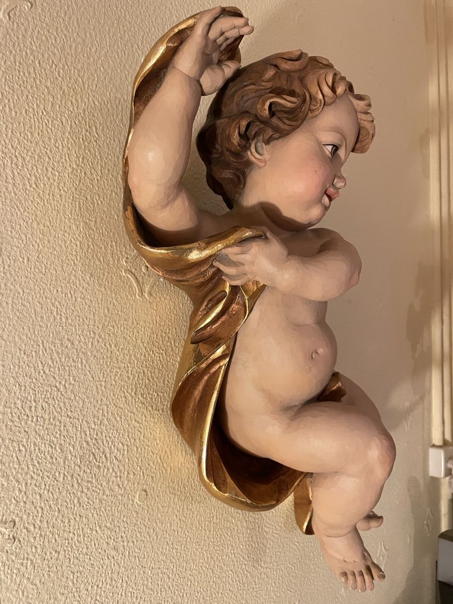 Statuette: Schöner geschnitzter Engel 58cm – Usato da Flawil venduto da Naphtali 2