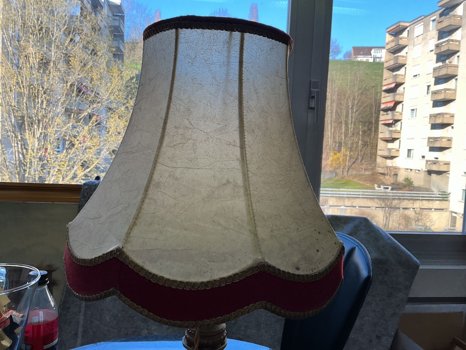Lampade: Klassische Tischlampe mit Marmor und Messing – Usato da Bern venduto da vielerart 5