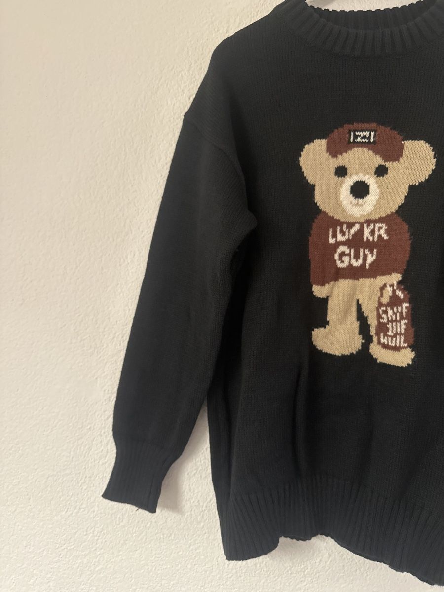Maglioni & Felpe: Schwarzer Pulli mit Bär Muster Gr. L – Nuovo (secondo la descrizione) da Solothurn venduto da Ib1a 3